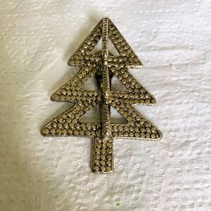 John Hardy For Neiman Marcus Silver Tone Christmas Tree Clip